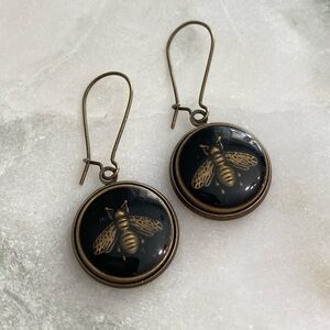 Gucci Vintage Bee Earrings Upcycled